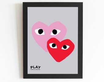 Comme des garcons poster - Etsy Nederland