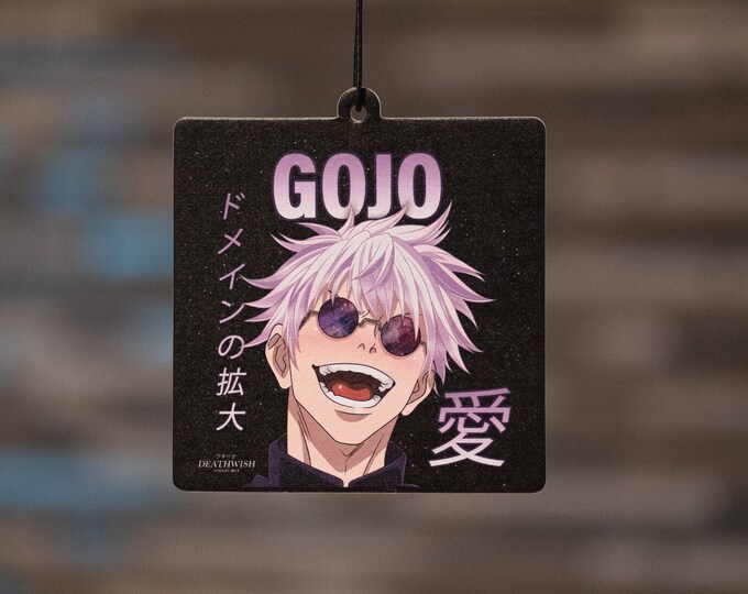 Gojo Car Air Freshener Anime Car Accessories Etsy