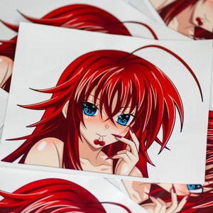 High School Peeker Sticker - Anime Car Decal - Anime Peeker - Anime Car Accessories