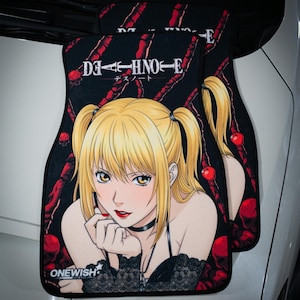 Anime Car Mats: Universal Fit Floor Mats, Pair Front Two, High Quality, Super Soft, Non-Slip Rubber Backing, Jdm Car Accessories Misa