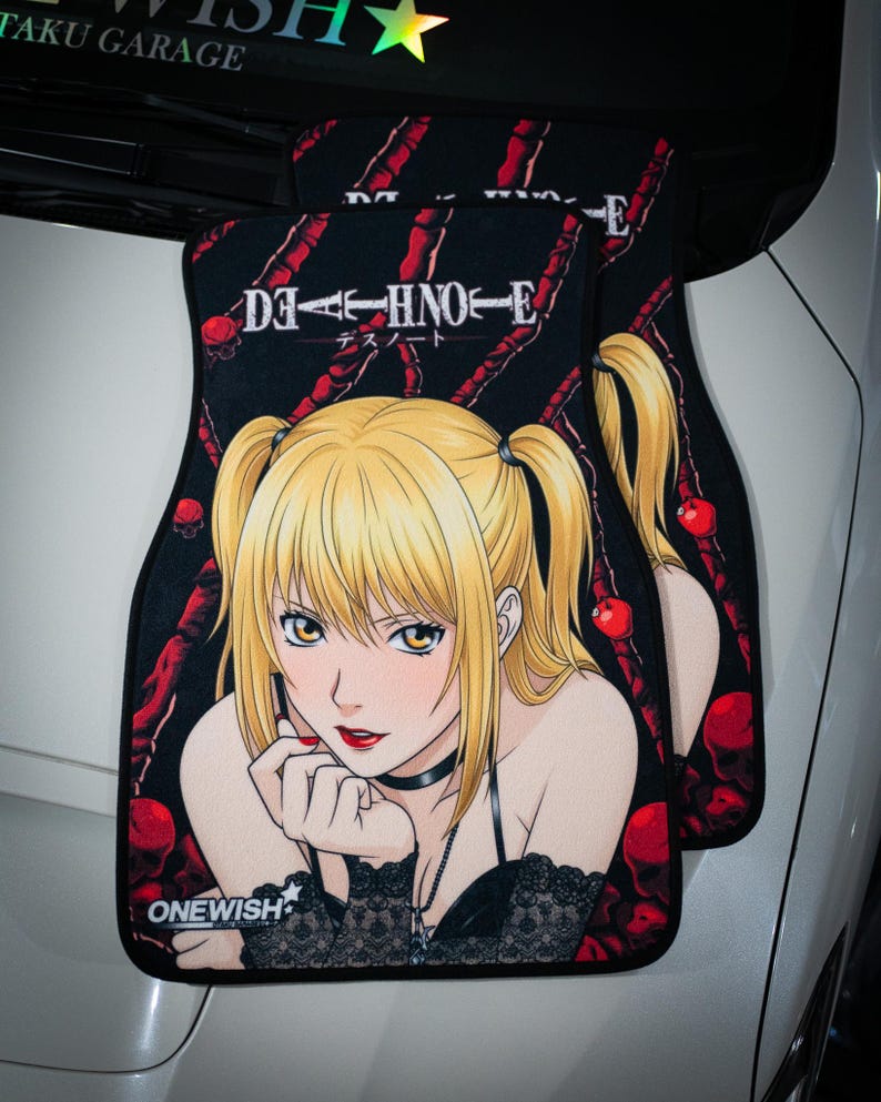 Anime Car Mats: Universal Fit Floor Mats, Pair Front Two, High Quality, Super Soft, Non-Slip Rubber Backing, Jdm Car Accessories Misa