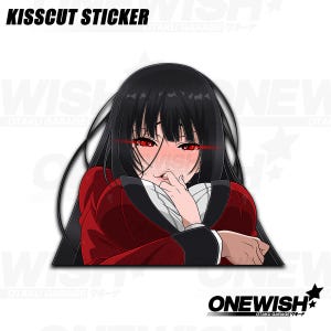 Anime Peeker - Anime Car Decal - Anime Vinyl Peeker - Car Accessories - Kawaii Anime Girl Full Sticker
