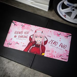 Darling Anime Desk Mat: Extended Gaming Mouse Pad, Non-Slip (35x15 Inches)