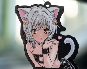 High School Cat Air Freshener - Anime Car Accessories