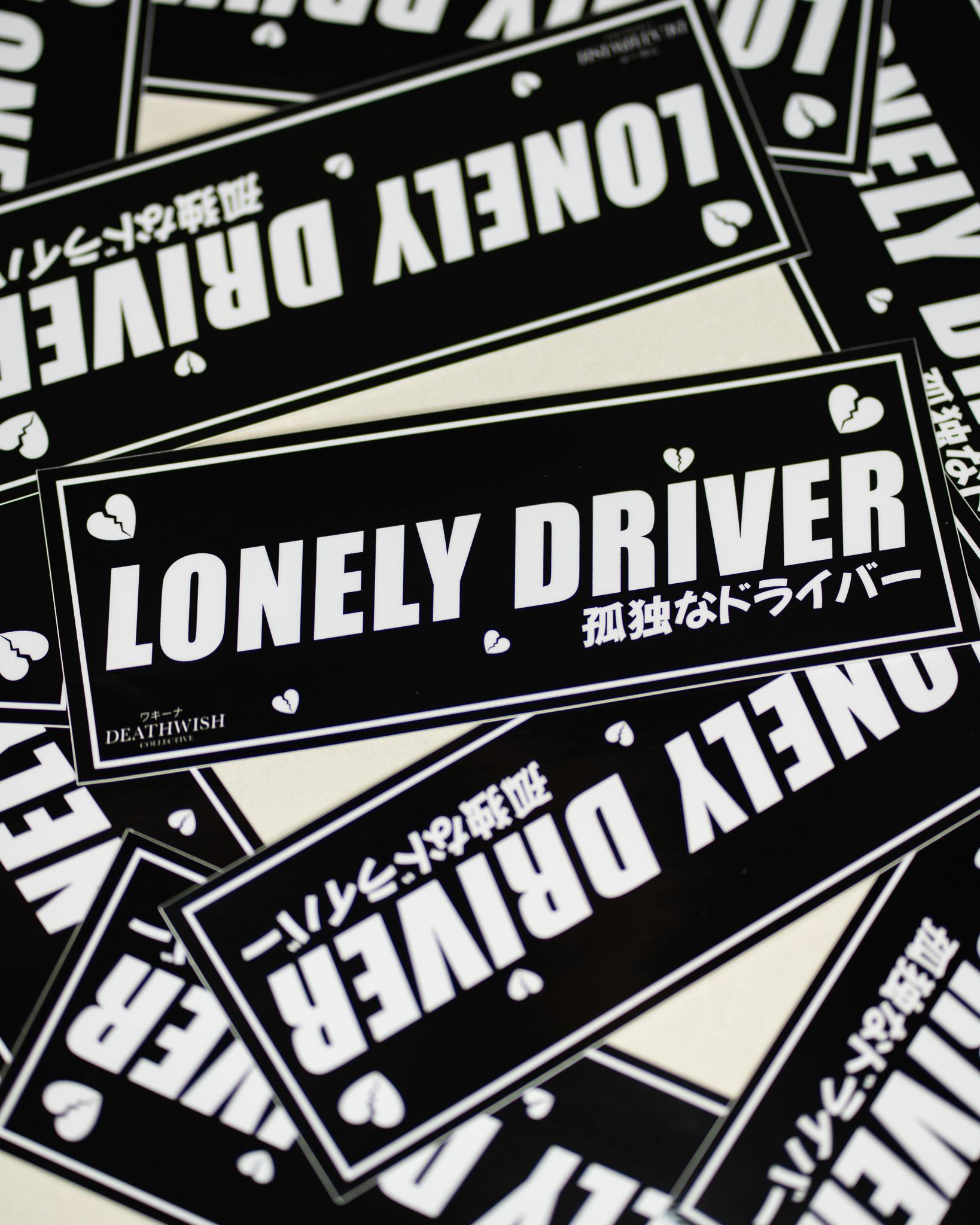 JDM Lonely Driver Sticker Slap - JDM Vinyl Decal - Anime Car