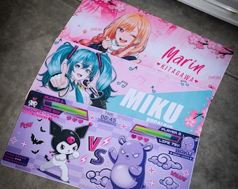Anime Desk Mat: Extended Gaming Mouse Pad, Non-Slip (35x15 Inches)