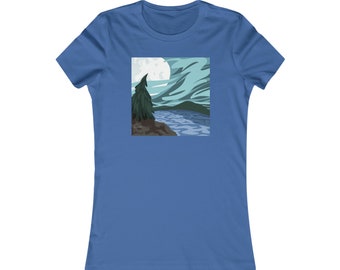 Moonscape Art T-Shirt (Women's Tee)