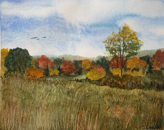 Driftless Autumn *Original Watercolor*