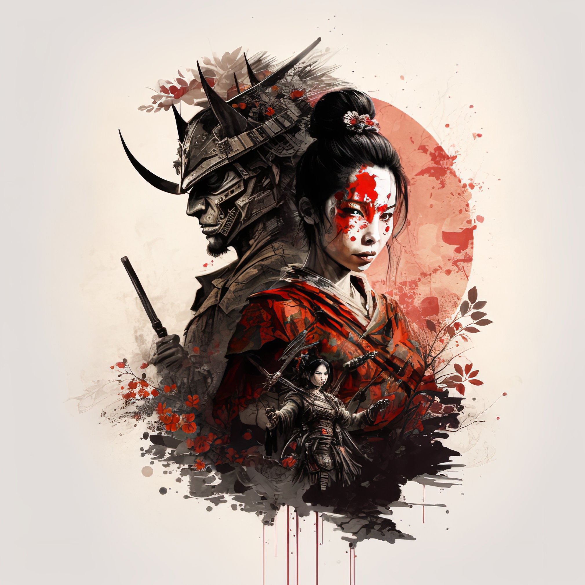 Samurai and his geisha by terryrism on DeviantArt