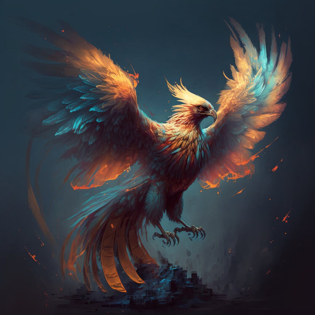 Bird of Fire, Firebird, Folklore, Wallart, Wall Decor, Chinese