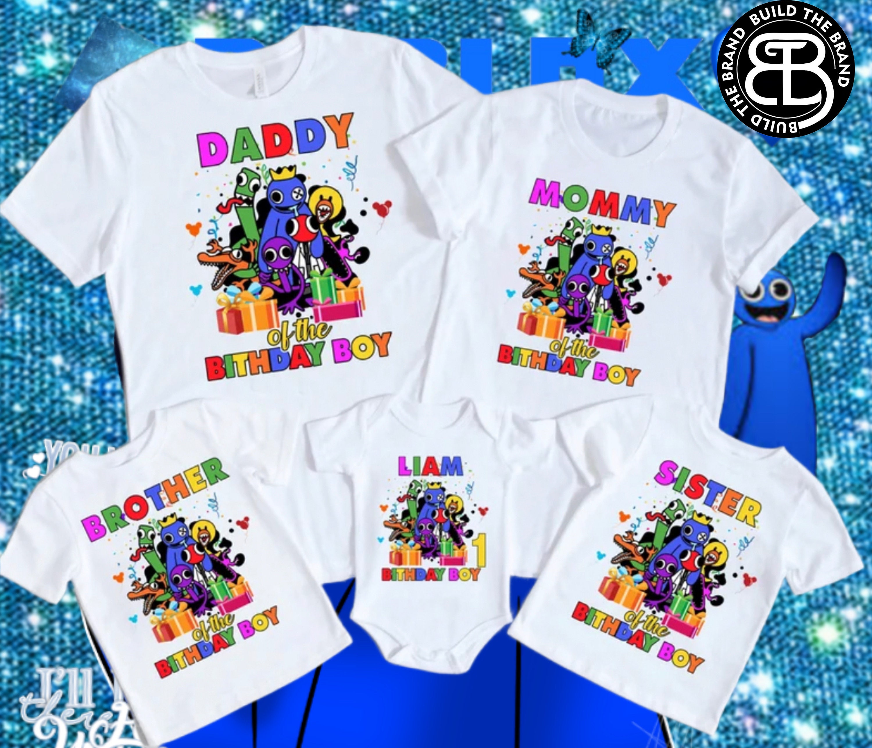 Rainbow Friends Blue Yellow Red Green Orange Shirt - Jolly Family Gifts