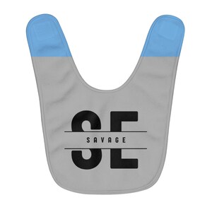 Fleece Baby Bib With Savage Logo