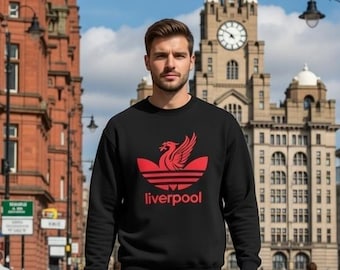 Liverpool Originals Long Sleeve Crewneck | Retro Streetwear Fan Design | Gift for Reds Fans
