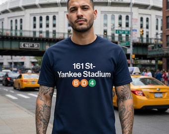161 St-Yankee Stadium Subway Line Tee | B D 4 Transit Design
