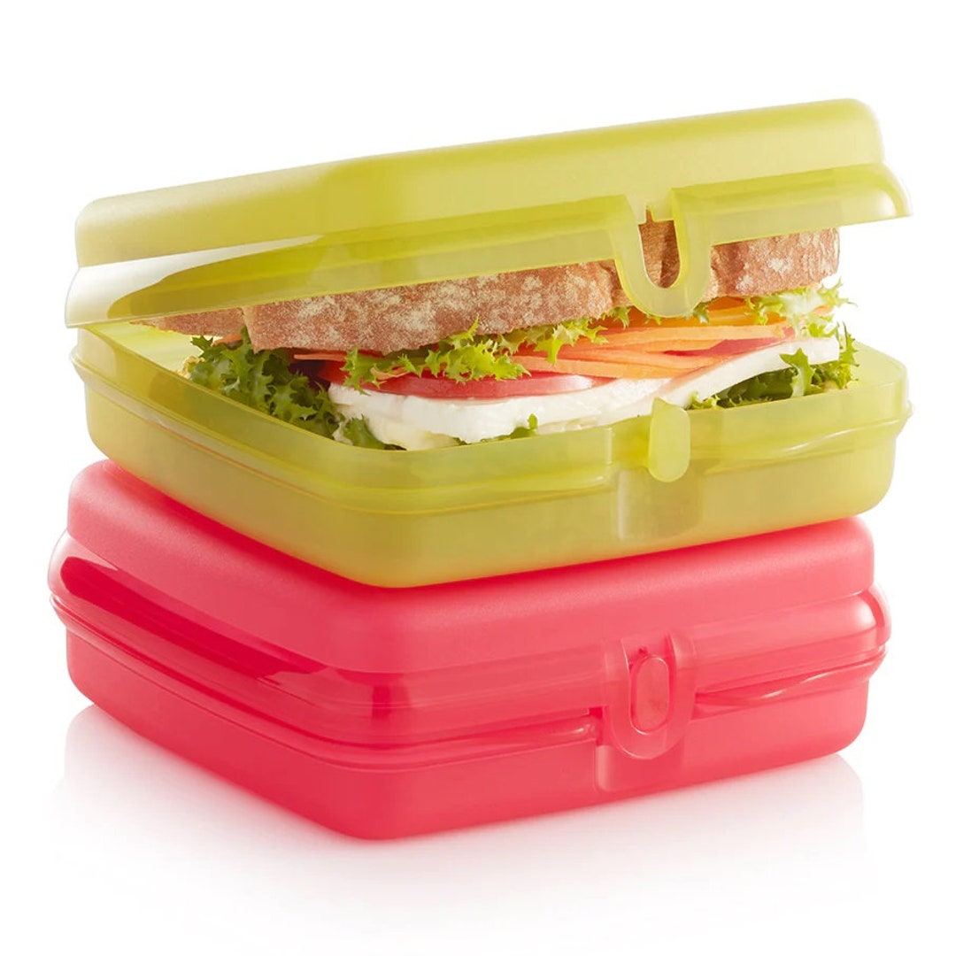 Tupperware Eco Sandwich Keepers Crushed Raspberry Margarita Etsy