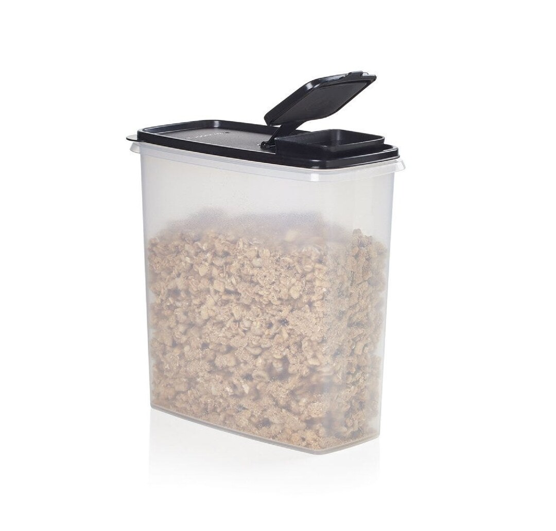 Tupperware Modular Mates Super Cereal Storer Black Seal 4.8L Etsy