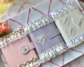 A6 Decorated Leather Journals | Planner, notebook, journaling, scrapbook, manifestation journal, pretty journal, aesthetic, gift ideas