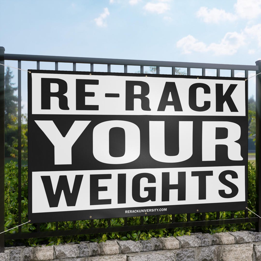 Rerack Your Weights Banner - Etsy