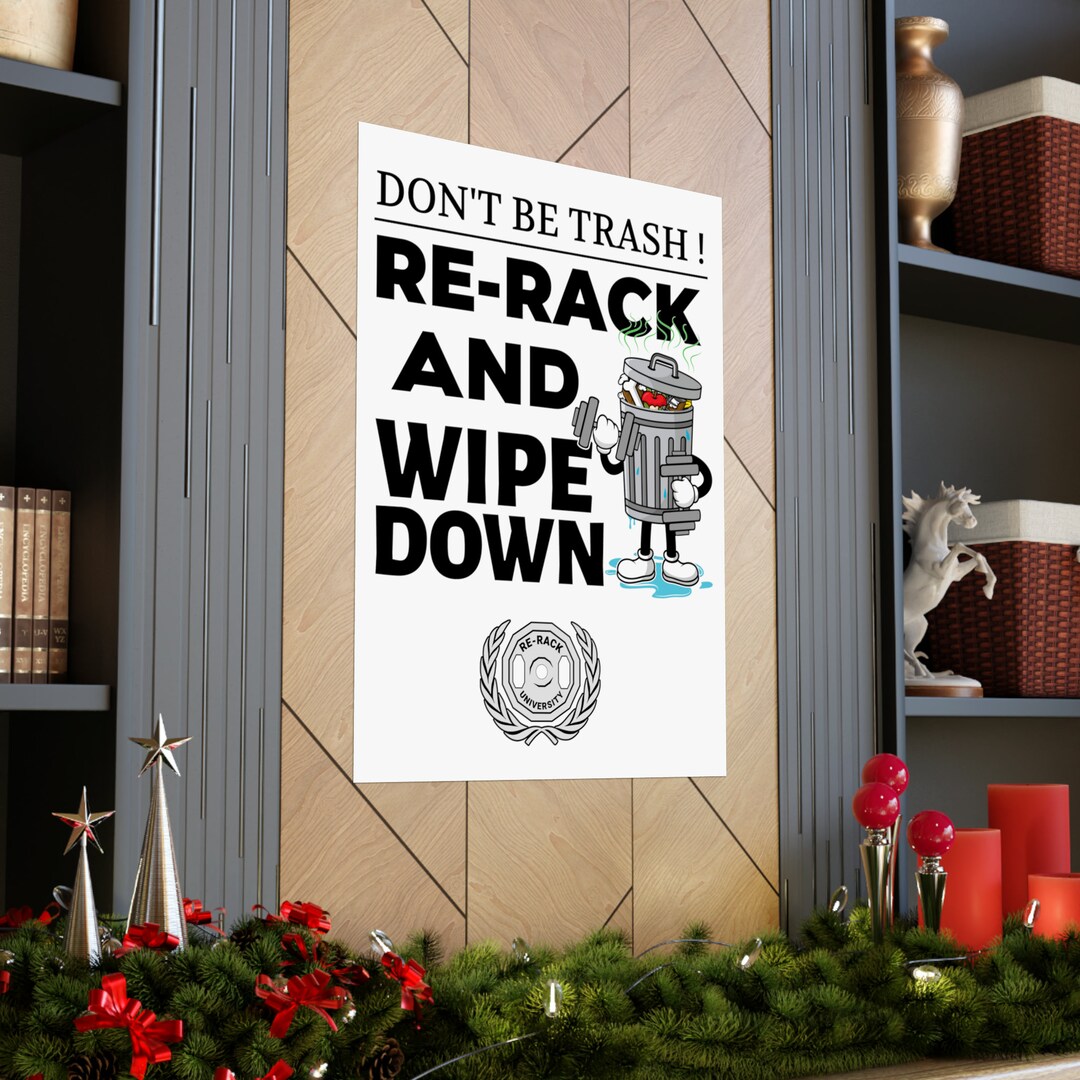 Rerack Your Weight Gym Poster | Funny Fitness Art - Etsy