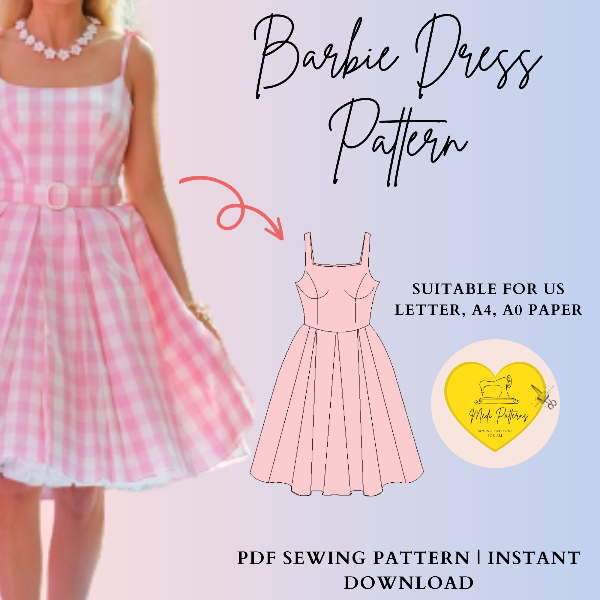 Barbie dress pattern