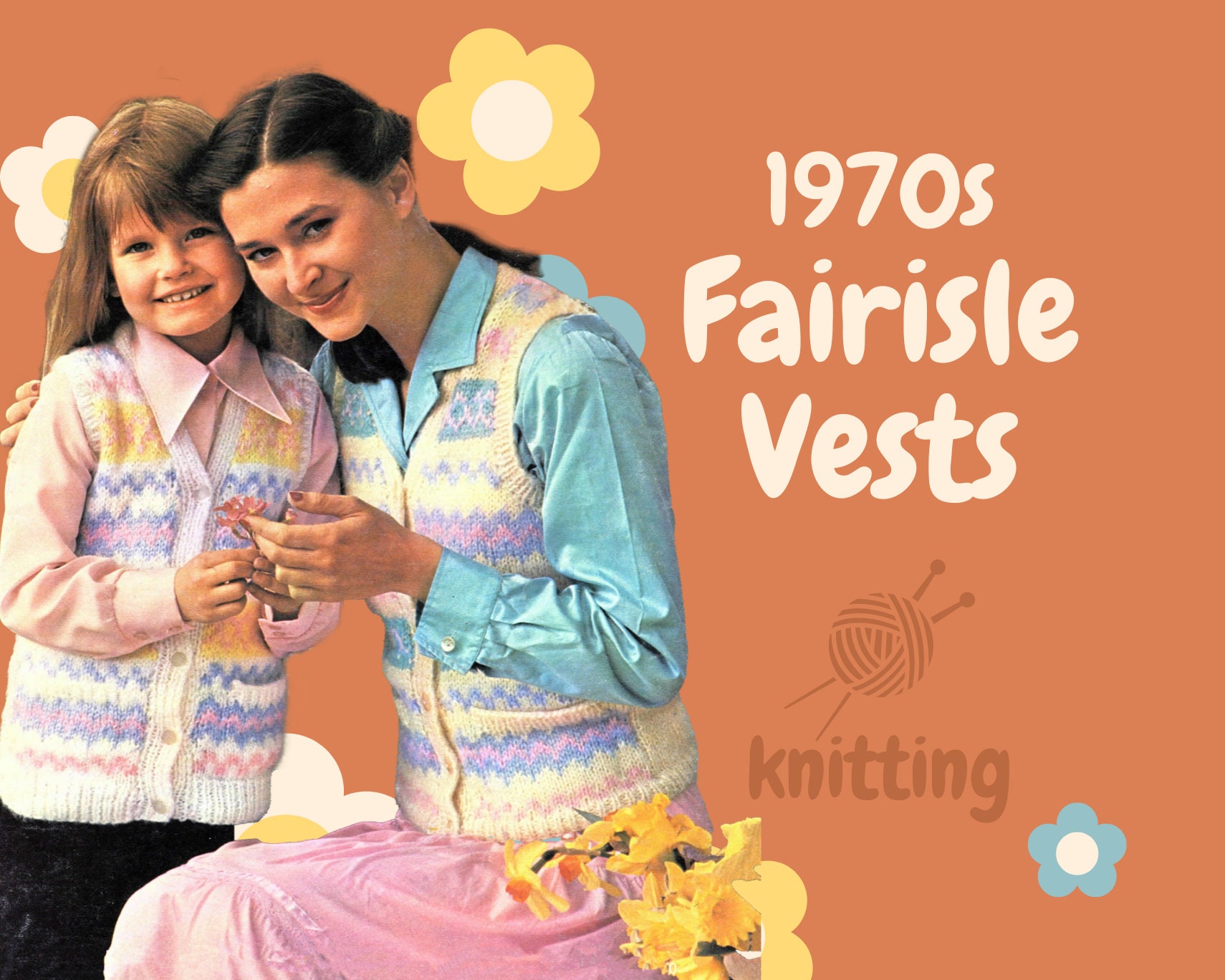 70年代のファンシーニットセーター - Etsy 日本