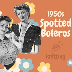 PDF Digital Pattern | 50s Bolero | Knitted Bolero | Vintage Bolero | Bestway | Vintage |