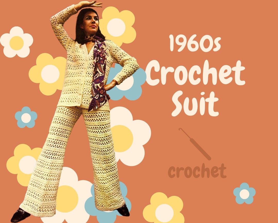Fever 60s Vintage Crochet Costume