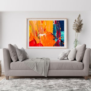 Abstract Painting, Print Colorful, Wall Art, Modern Decor, Abstract Modern, Art Multicolour Painting, Vibrant Colors Digital Artwork