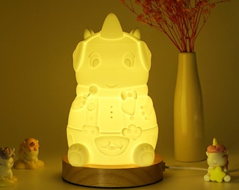 Birthday Gifts Ideas - 3D Printed Unicorn Night Light for Kids' Bedrooms Table Lamp for Girls/Boys