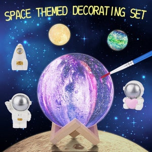 Kindergarten Abschluss Geschenke - Creativity Arts & Crafts Kit für Kinder DIY Mond Lampe mit 16-Farben-LED und Fernbedienung für Kinder Mädchen Jungen