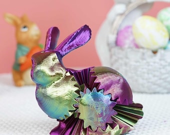 3D Printed Bunny Fidget Toy – Cute Rabbit Desk Toy, Easter or Birthday Gift for Kids & Adults
