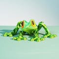 Frog Fridge Magnet | 3D Printed Animals Toys | Cute Magnetic Animal Home Fridge Decor | Christmas Stocking Stuffers Gifts For Kids Her Him product logo