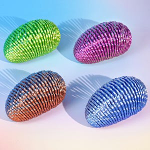 Easter Egg Fidget Toy, 3D Printed Fidget Spinner Desk Toy, Adult Stress Relief Fidget, Flexible Desk Toy Gift for Kid Girl Boy Him