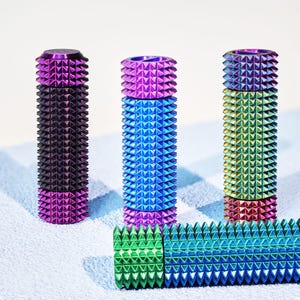 Roller Spiky Fidget Keychain – 3D Printed Stress Relief Desk Toy, Relaxation Toy, Anxiety Gift, ADHD,  Birthday  Keychain Gift for Him