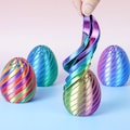 Fidget Egg Stress Ball Toys, Easter Twisty Eggs 3D Printed Desk Toy, Easter Basket Stuffers Gifts for Teens Adults Kids Girls Boys