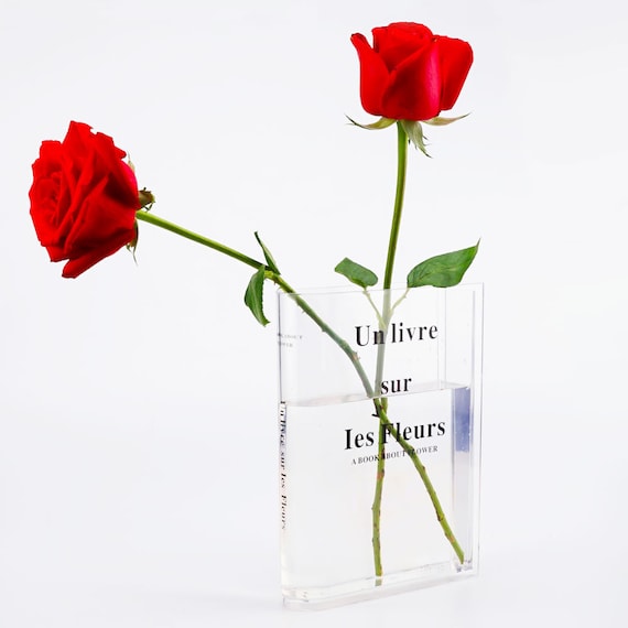 vase à fleurs en acrylique transparent - pièce maîtresse florale