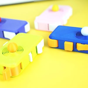 3D Printed 8in1 Fidget Toy – Desk Spinner for Adults, Stress Relief & Focus, Clicker Cube, Pocket Toy Office Gift for Him or Her