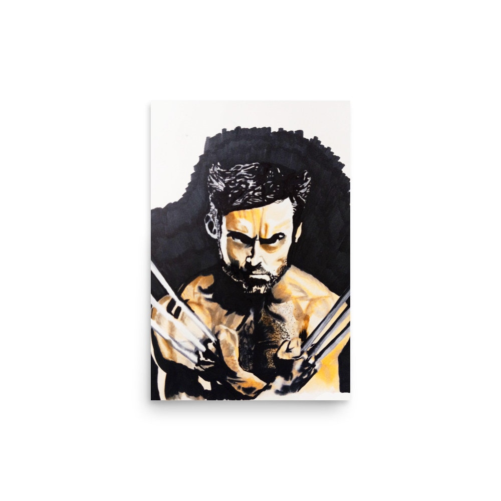 Hugh Jackman Wolverine Wall Poster, Wolverine Print - Etsy