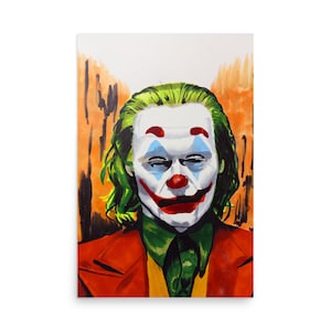 Joaquin Phoenix Joker, Joker 2019 Wall art Poster, DC print