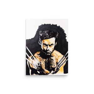 Hugh Jackman Wolverine Wall Poster, Wolverine Print