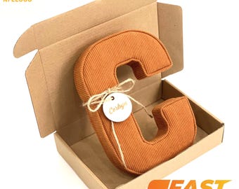 Custom Fabric Letters For Wall Decor, Corduroy Letters For Nursery