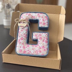Corduroy Fabric Letters Nursery Decor Wall Art, Velvet Fabric Letter, Nursery Monogram Pillow, Custom Liberty London Corduroy Fabric Letters