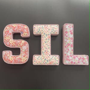 Personalized Corduroy Letters, Corduroy Name Letters, Fabric Letters Name