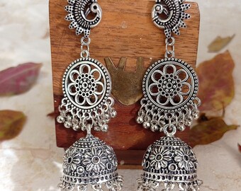 Boucles D'Oreilles Ethniques Jhumka | Bijoux Indiens | Pankaj Boutique