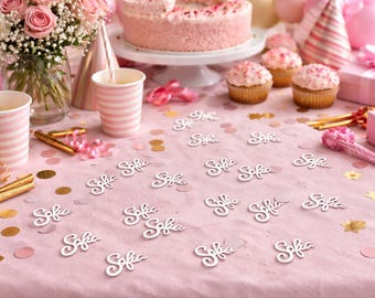 Custom Name Confetti | Personalized Party Scatter | Birthday, Baby Shower, Wedding Decor