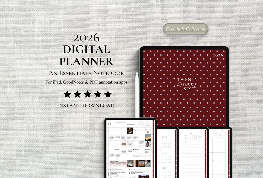 2026 Digital Planner | Goodnotes Planner | Daily, Weekly, Monthly ...
