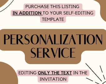 Personalization service