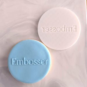 Custom Cookie Stamp Cutter Personalised Embosser Debosser image 2