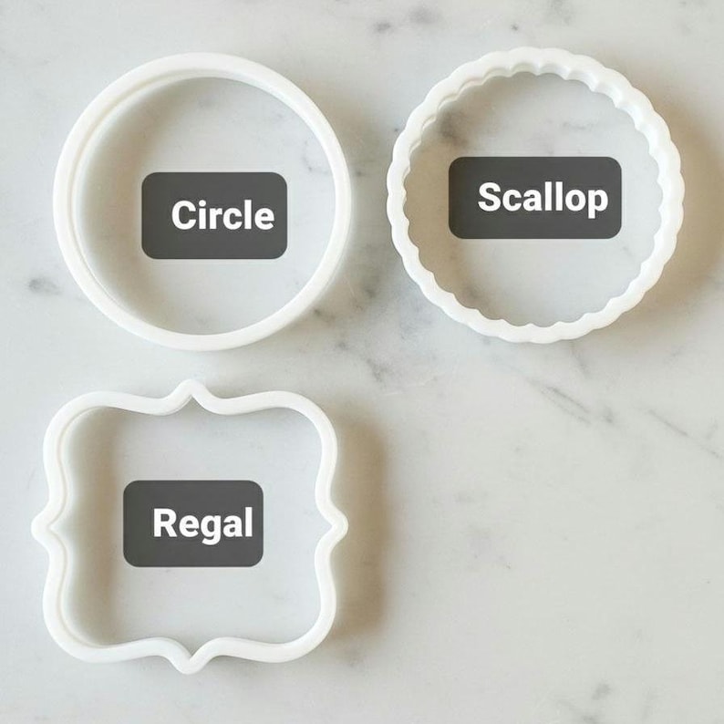 Custom Cookie Stamp Cutter Personalised Embosser Debosser image 4