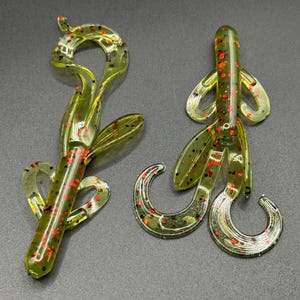 3.8” Crazy Hog Creature Bait Soft Plastic Bass Lure for Flipping, Pitching & Punching  Fishing Bait